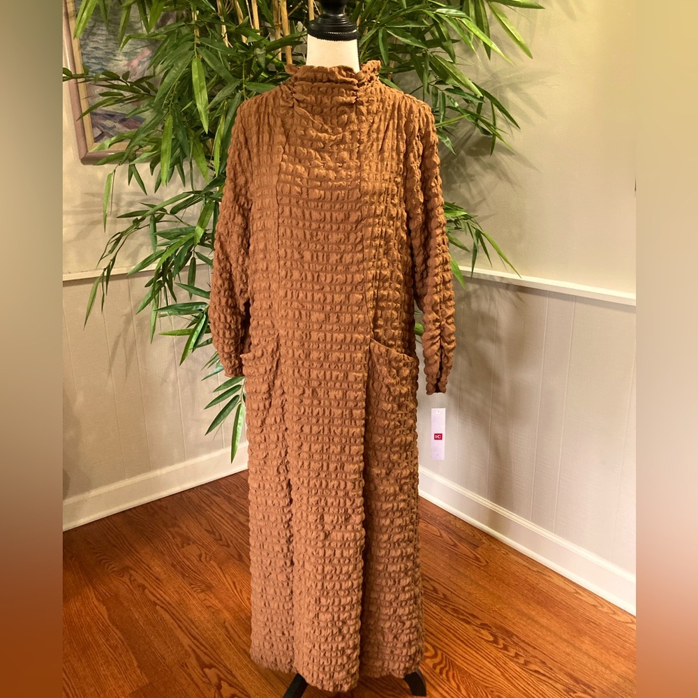 IC COLLECTION 👘STUNNING👘 Long Dress in Copper size Large NEW!